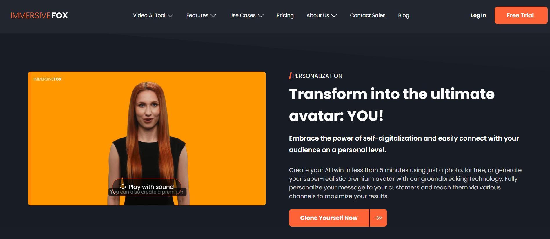 Immersive Fox AI video generator