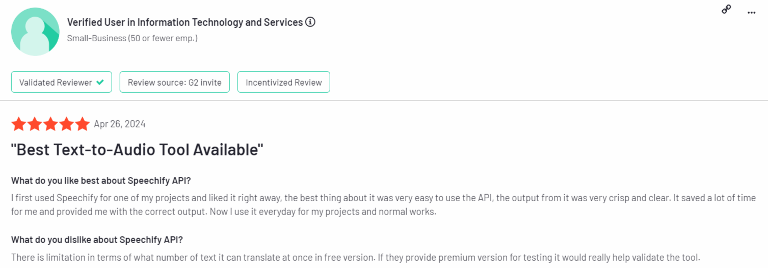 Speechify AI user reviews